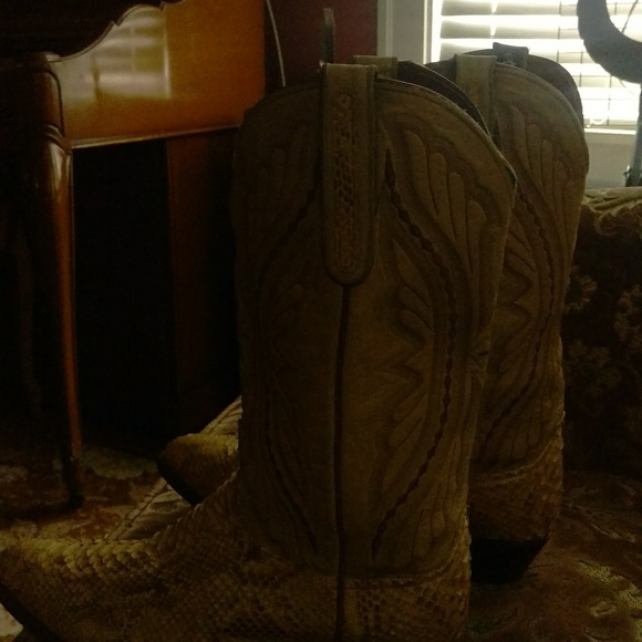 Cowboy boots snake skin main image 3
